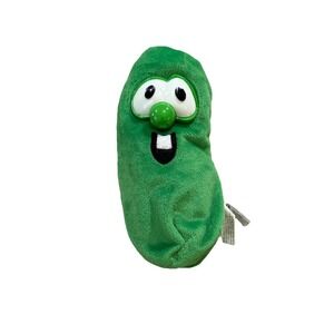 Larry Cucumber 1998 Big Ideas VeggieTales Bean Bag Gund Vintage Plush Stuffed